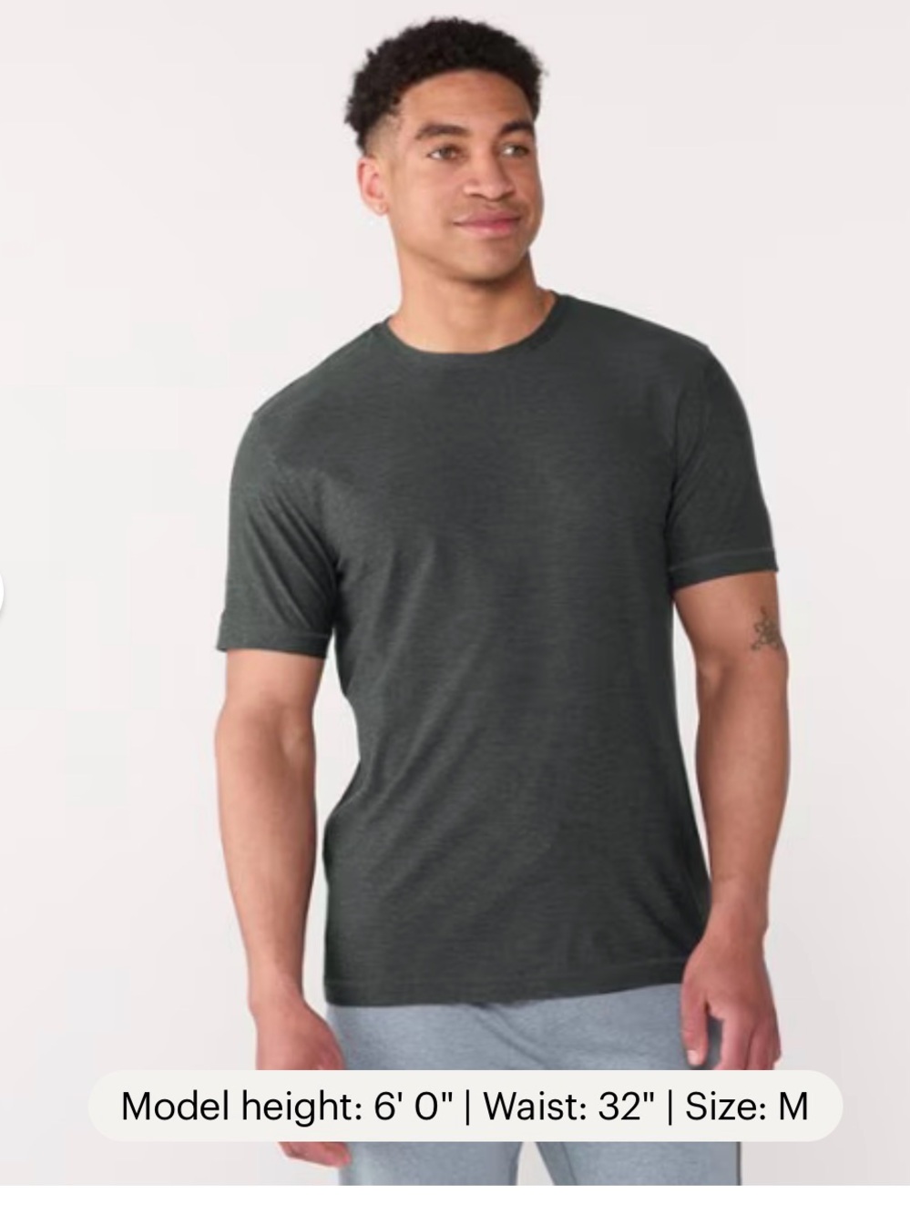 Vuori Strato Tech T-Shirt Charcoal Heather , XL